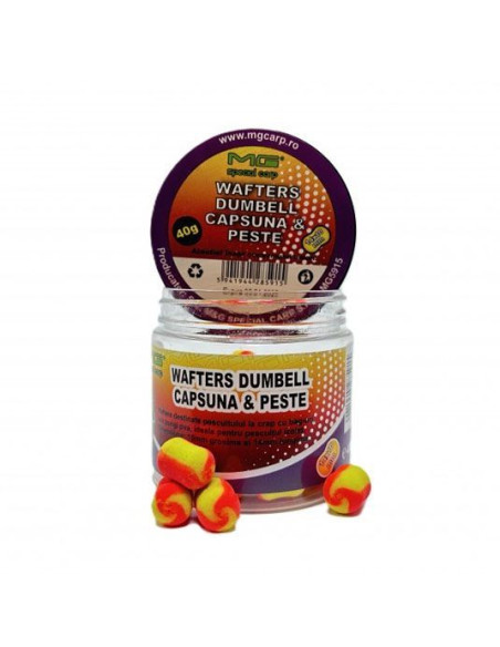 Wafters MG Special Carp Dumbell, Capsuna-Peste, 10mm, 40g Wafters MG Special Carp Dumbell, Capsuna-Peste, 10mm, 40g