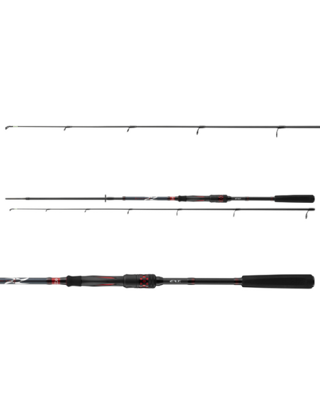 Lanseta Daiwa Ninja EXT Spin, 2.25m, 15-50g, 3buc Lanseta Daiwa Ninja EXT Spin, 2.25m, 15-50g, 3buc