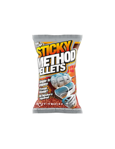 Pelete Bait-Tech Sticky Method Pellets (Micro) Red, 700gr Pelete Bait-Tech Sticky Method Pellets (Micro) Red, 700gr