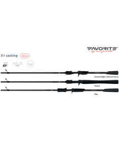 Lanseta Favorite X1C Heavy Extra Fast, 2.32m, 20-80g, 2buc 2