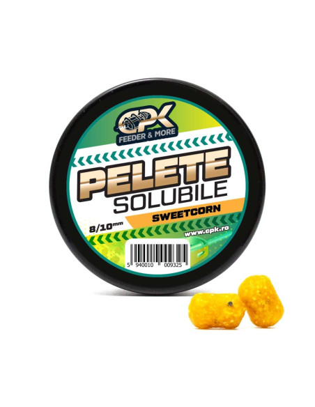 Pelete Solubile CPK Feeder, Sweetcorn, 8/10mm Pelete Solubile CPK Feeder, Sweetcorn, 8/10mm