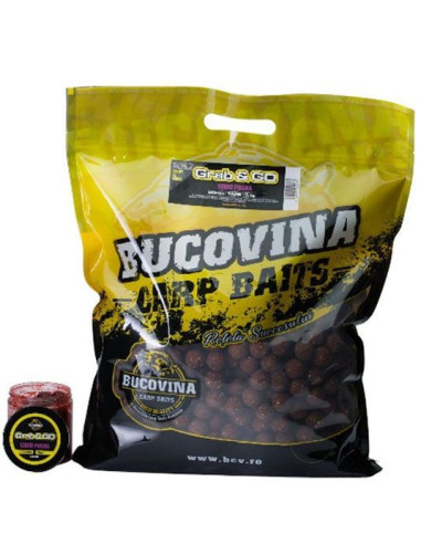 Boilies Bucovina Carp Baits Grab and GO Squid Pruna, 5kg