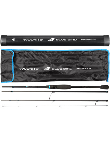 Lanseta Favorite Blue Bird Compact Fast, 2.30m, 1-7g, 4buc