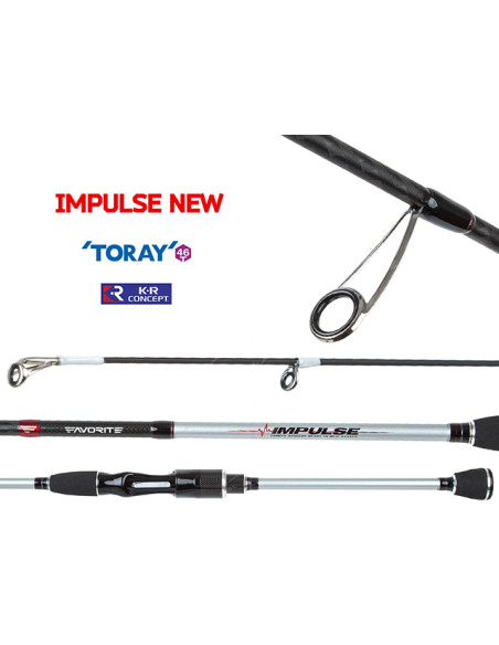 Lanseta Favorite Impulse Fast, 2.51m, 3-12g, 2buc Lanseta Favorite Impulse Fast, 2.51m, 3-12g, 2buc