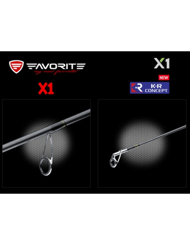 Lanseta Favorite X1 Extra Fast, 2.44m, 10-35g, 2buc