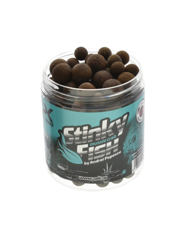 Boilies de carlig CPK Mixed Sizes Hookbaits Stinky Fish, 10-14mm