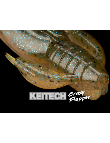 Creatura Keitech Crazy Flapper, Gold Flash Craw 461, 7.1cm, 8buc/plic Creatura Keitech Crazy Flapper, Gold Flash Craw 461, 7.1cm, 8buc/plic