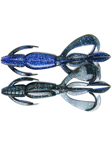 Creatura Keitech Crazy Flapper, Black Blue 413, 7.1cm, 8buc/plic