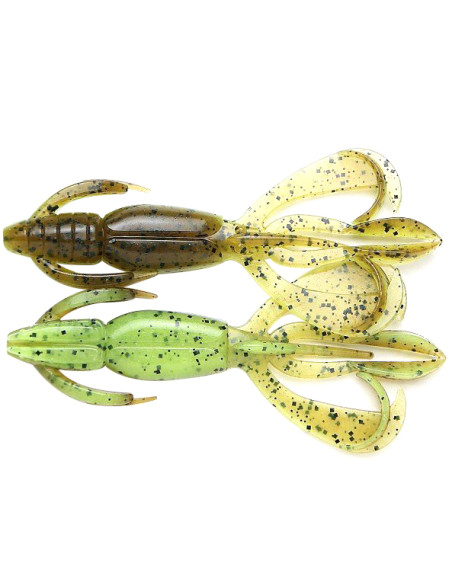 Creatura Keitech Crazy Flapper, Green Pumpkin Chartreuse 401, 7.1cm, 8buc/plic Creatura Keitech Crazy Flapper, Green Pumpkin Chartreuse 401, 7.1cm, 8buc/plic