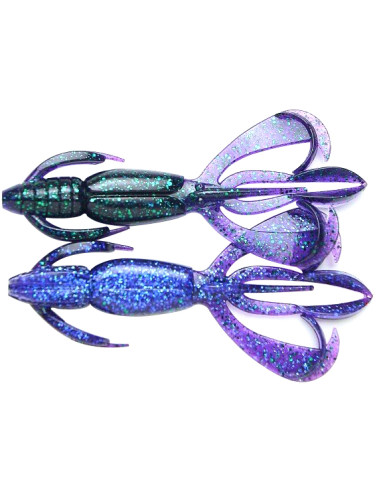 Creatura Keitech Crazy Flapper, Electric Junebug 408, 7.1cm, 8buc/plic