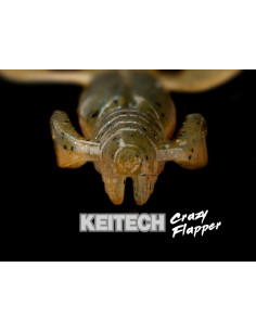 Creatura Keitech Crazy Flapper, Green Pumpk Orange Gold 520, 7.1cm, 8buc/plic 2