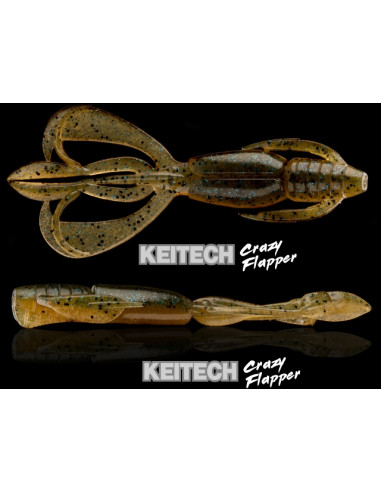 Creatura Keitech Crazy Flapper, Ebimiso Red Copper 519S, 7.1cm, 8buc/plic