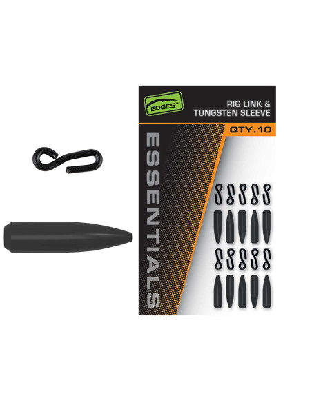 Manson + Agrafa Fox Edges Essentials Rig Link and Tungsten Sleeve, 10buc/plic Manson + Agrafa Fox Edges Essentials Rig Link and Tungsten Sleeve, 10buc/plic