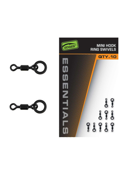 Mini Vartej cu Anou Fox Edges Mini Hook Ring Swivels, 10buc/plic