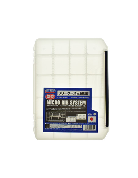Cutie Meiho Meiho Free Case Micro Rib System 1200ND Clear, 25.5x19x4cm Cutie Meiho Meiho Free Case Micro Rib System 1200ND Clear, 25.5x19x4cm
