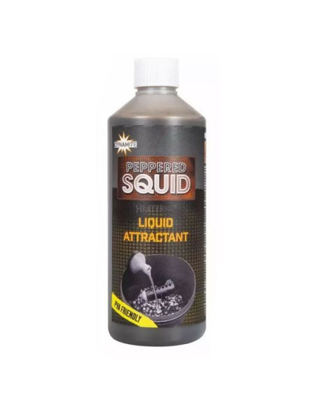 Atractant Dynamite Baits Peppered Squid Liquid Atractant, 500ml Atractant Dynamite Baits Peppered Squid Liquid Atractant, 500ml