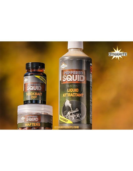 Atractant Dynamite Baits Peppered Squid Liquid Atractant, 500ml Atractant Dynamite Baits Peppered Squid Liquid Atractant, 500ml