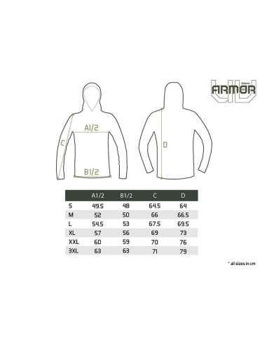 Hanorac Cu Gluga Delphin UV Armor 50+ Olive