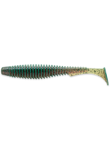 Shad FishUp U-Shad, Motor Oil Pepper, 9cm, 8buc/plic Shad FishUp U-Shad, Motor Oil Pepper, 9cm, 8buc/plic