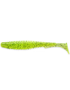 Shad FishUp U-Shad, Chartreuse Black, 9cm, 8buc/plic