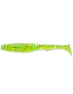 Shad FishUp U-Shad, Flo Chartreuse Green, 10.1cm, 8buc/plic