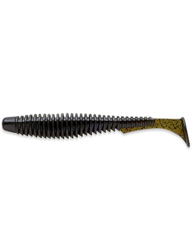 Shad FishUp U-Shad, Watermelon Brown Black, 10.1cm, 8buc/plic