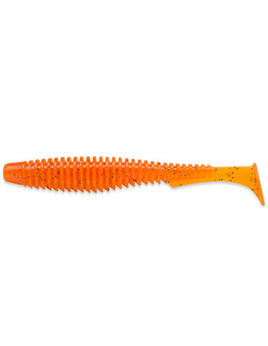 Shad FishUp U-Shad, Orange Pumpkin Black, 10.1cm, 8buc/plic