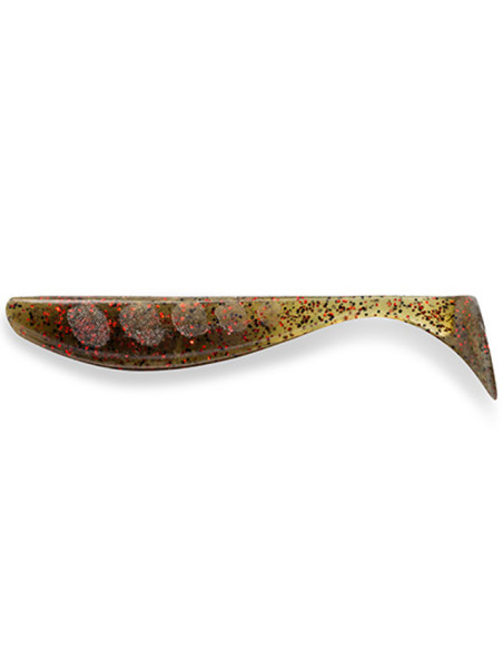 Shad FishUp Wizzle Shad, Green Pumpkin Red & Black, 8cm, 8buc/plic