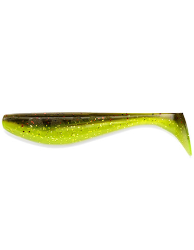 Shad FishUp Wizzle Shad, Green Pumpkin Flo Chartreuse, 12.5cm, 4buc/plic