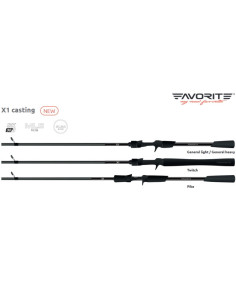 Lanseta Favorite X1C Twitch Ex-Fast, 2.13m, 10-30g, 2buc 2