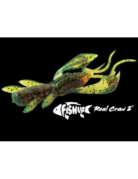 Naluca FishUp Real Craw, 045 Green Pumpkin Red and Black, 3.8cm, 10buc/plic Naluca FishUp Real Craw, 045 Green Pumpkin Red and Black, 3.8cm, 10buc/plic