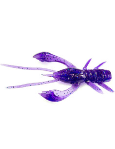 Naluca FishUp Real Craw, 060 Dark Violet Peacock and Silver, 3.8cm, 10buc/plic