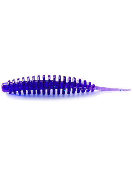 Grub FishUp Tanta, 060 Dark Violet Peacock & Silver, 5cm, 9buc/plic Grub FishUp Tanta, 060 Dark Violet Peacock & Silver, 5cm, 9buc/plic
