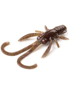 Naluca FishUp Baffi Fly, Green Pumpkin Brown Red and Purple, 3.8cm, 10buc/plic