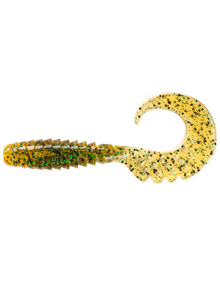 Grub FishUp Fancy Grub, Caramel Green & Black, 6.3cm, 10buc/plic Grub FishUp Fancy Grub, Caramel Green & Black, 6.3cm, 10buc/plic