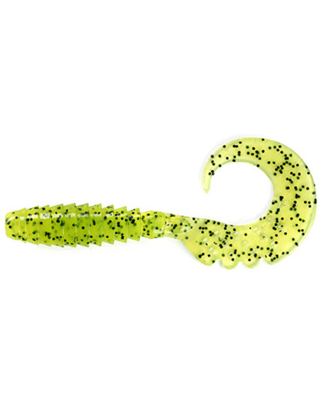 Grub FishUp Fancy Grub, Chartreuse Black, 6.3cm, 10buc/plic Grub FishUp Fancy Grub, Chartreuse Black, 6.3cm, 10buc/plic