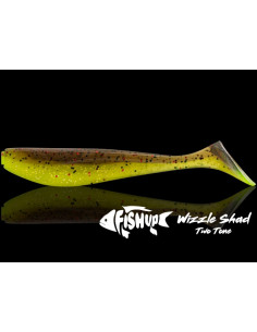 Shad FishUp Wizzle Shad, 074 Green Pumpkin Seed, 5cm, 10 buc/plic 2