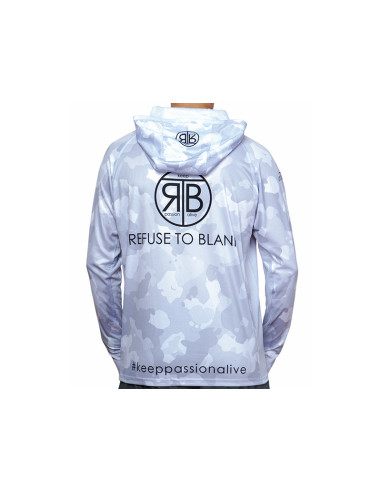 RTB UV Long Sleeve Hoodie UPF 50+ Light Camo Grey