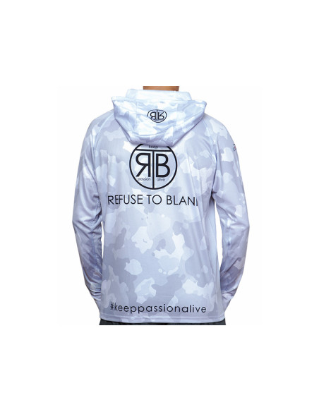RTB UV Long Sleeve Hoodie UPF 50+ Light Camo Grey RTB UV Long Sleeve Hoodie UPF 50+ Light Camo Grey