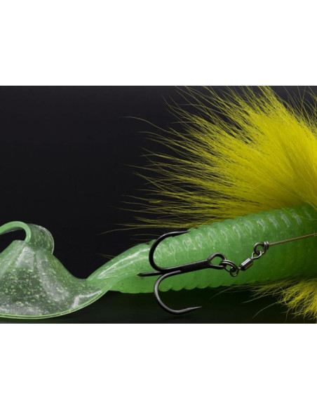 Shad Blackbay Blacktail Curly L Custom, Nuclear Yellow, 19cm, 55g