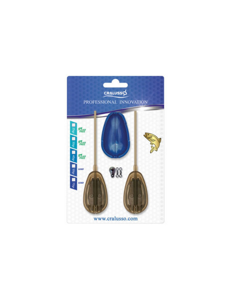 Set Method Feeder + Matrita Cralusso Rocket, 2+1buc/blister Set Method Feeder + Matrita Cralusso Rocket, 2+1buc/blister