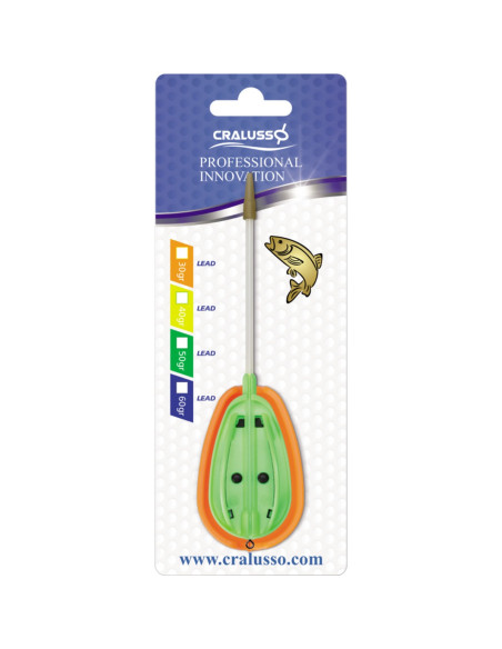Set Method Feeder + Matrita Cralusso Big Rocket Fluo Green, 1+1buc/blister Set Method Feeder + Matrita Cralusso Big Rocket Fluo Green, 1+1buc/blister