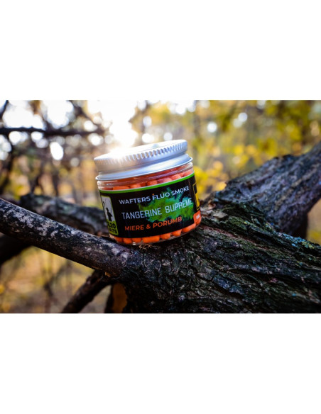 Wafter 2.20 Baits Supreme Tangerine Fluo Smoke, Miere & Porumb, 6mm, 50ml