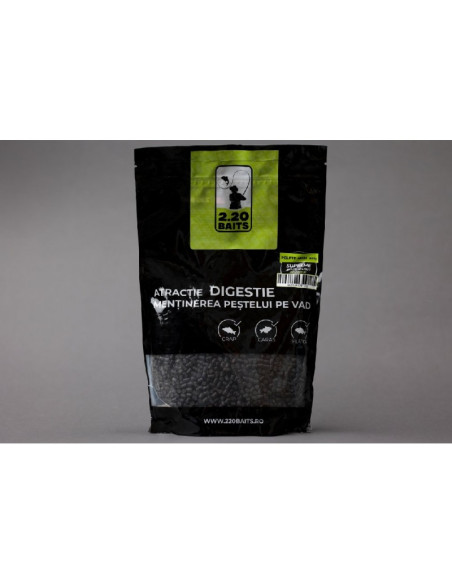 Pelete 2.20 Baits, Black Hallibut, 4mm, 800g Pelete 2.20 Baits, Black Hallibut, 4mm, 800g