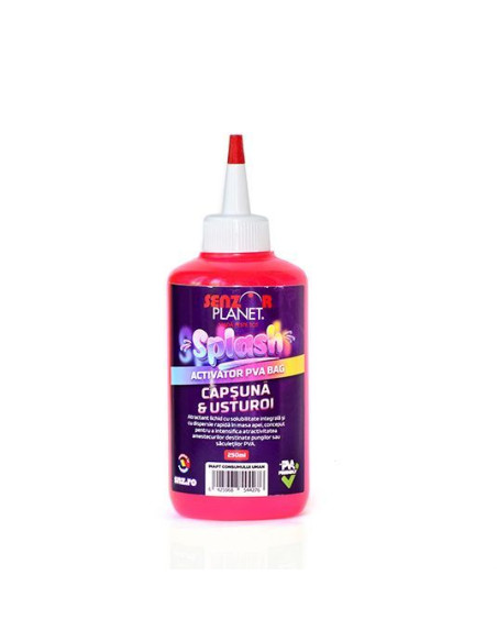 Lichid Activator Senzor Planet Splash Fumigena PVA Bag, Capsuna Usturoi, 250ml Lichid Activator Senzor Planet Splash Fumigena PVA Bag, Capsuna Usturoi, 250ml