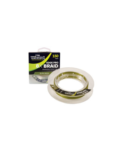 Fir Textil EnergoTeam Wizard Edge Pro 8X Braid, Olive Green, 150m