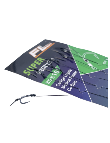 Set Riguri Fl Method Feeder Cu Spin 7mm, Carlig Super, 6buc