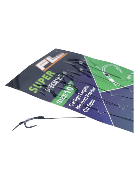 Set Riguri Fl Method Feeder Cu Spin 7mm, Carlig Super, 6buc Set Riguri Fl Method Feeder Cu Spin 7mm, Carlig Super, 6buc