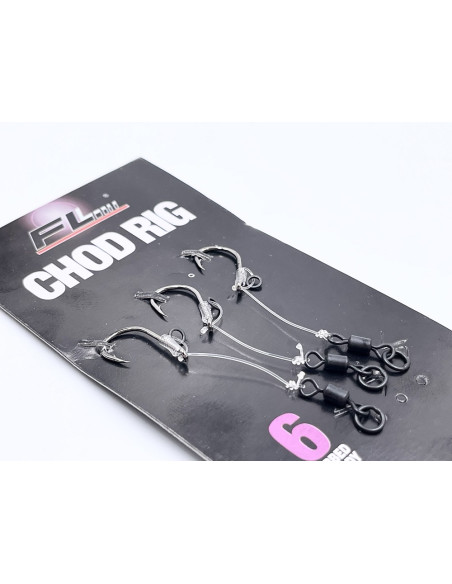 Montura Fl Chod Rig Short Barbed 6cm, Nr 6, 3 Buc Montura Fl Chod Rig Short Barbed 6cm, Nr 6, 3 Buc