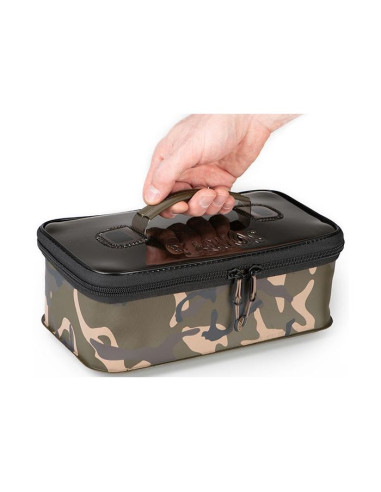Geanta pentru Penar de Monturi si Accesorii Fox Aquos Camolite Rig Box and Tackle Bag, 27x13x9cm